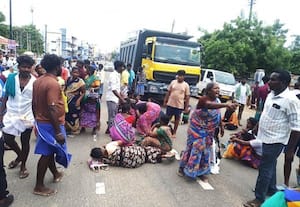  லாரி டிரைவர் வெட்டி கொலை பெண் உட்பட 5 பேர் கைது