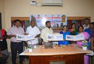  மீனாட்சி கோயில் கும்பாபிஷேகம் சிறப்பு அஞ்சல் உறை வெளியீடு