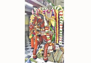 கல்யாண வெங்கடரமணர் குதிரை வாகனத்தில் புறப்பாடு