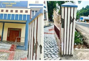  சார்பதிவாளர் அலுவலக புதிய கட்டடம் தொட்டாலே உதிருது: அரசு நிதி விரயம்