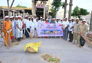  அரங்கநாத பெருமாள் கோவிலில் துாய்மைப் பணி