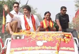 மதுராந்தகம் தொகுதியில் முதல்வர் விஜய் ரோடு ஷோ; தவெகவினர் உற்சாக வரவேற்பு