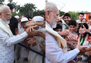 இளைஞர்களுடன் மகிழ்ச்சியான தருணங்கள்; பிரதமர் மோடி வெளியிட்ட புகைப்படங்கள் இணையத்தில் வைரல்