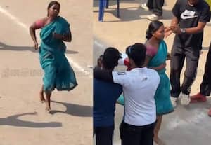 தாயிற் சிறந்த கோவிலுமில்லை; வெறும் கால்களுடன் 1600 மீட்டர் ஓடிய பெண் வீடியோ வைரல்