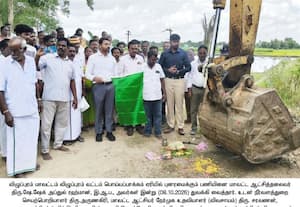 பொய்யப்பாக்கம் ஏரி புனரமைக்கும் பணி துவக்கம்