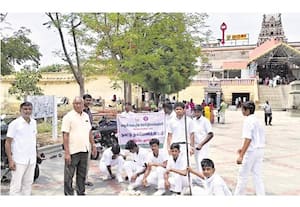 சேரன் மெட்ரிக் மேல்நிலை பள்ளியில் நாட்டு நலப்பணித் திட்ட முகாம்