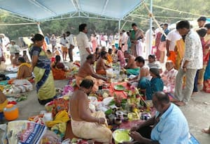 புரட்டாசி மகாளய அமாவாசை திருமூர்த்திமலையில் வழிபாடு