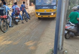 கிழக்கு கோபாலபுரம் சாலையில் குடிநீர் வாரிய பணியால் அவதி
