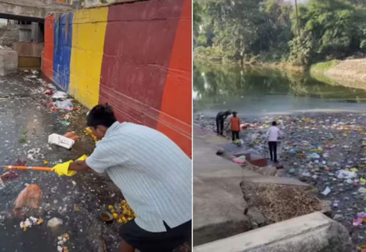 Ajnar River is polluted again weeks after Bittu Tabahi cleaned it