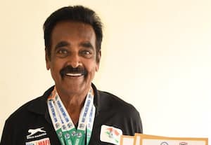 மூத்தோர் மாநில தடகள போட்டிகளில் 3 தங்கம் வென்ற திண்டுக்கல் வீரர்