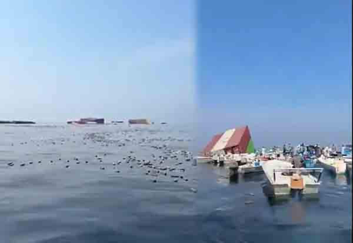 ஹார்முஸ் கடலில் மூழ்கிய ஐபோன்கள்: மக்கள் போட்டி போட்டு அள்ளினர்