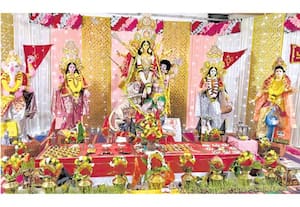 வடமாநிலத்தவர் துர்கா பூஜை கொண்டாட்டம்