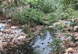 வஞ்சி ஓடையில் குப்பையால் சுகாதாரகேடு
