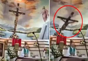 சர்ச்சில் பிரார்த்தனையின் போது சிலுவை விழுந்து பாதிரியார் பலி