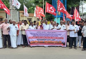 தலைமை தேர்தல் ஆணையர் பதவி விலகக் கோரி ஆர்ப்பாட்டம்