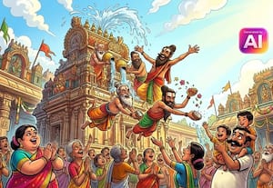 நெரூர் காசி விஸ்வநாதர் கோவிலில் இன்று கும்பாபிஷேகம்