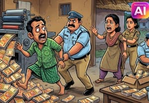 வீட்டில் கள்ள நோட்டு அச்சடிப்பு; கேரளாவில் ரூ.2.50 கோடி சிக்கியது!