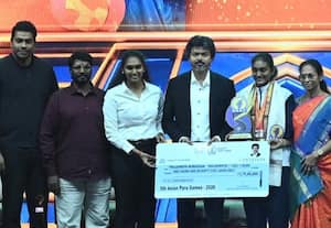 ஆசிய பாரா, முதல்வர் கோப்பை வெற்றியாளருக்கு ஊக்கப்பரிசு வழங்கி முதல்வர் விஜய் பாராட்டு