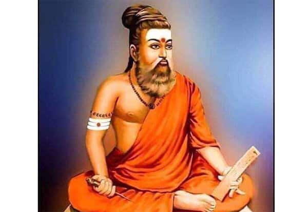 காவி உடையில் திருவள்ளுவர்: பா.ஜ.,வால் சர்ச்சை
