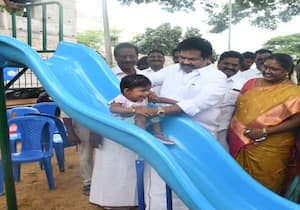 திருவள்ளூர் நகராட்சி சார்பில் கலைஞர் நகர்புற மேம்பாட்டு திட்டத்தின் சங்கீத் கார்டன் பூங்காவை திருவள்ளூர் தி.மு.க எம். எல்.ஏ., விஜி ராஜேந்திரன் திறந்து வைத்தார்.