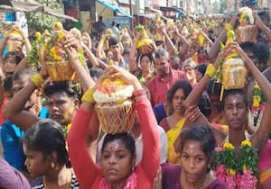 வீரமாகாளியம்மன் கோயில் திருவிழாவை முன்னிட்டு பக்தர்கள் பால்குடம் ...