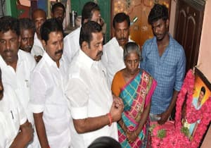 போலீசார் தாக்கியதில் இறந்த சிவகங்கை, மடப்புரம் அஜித்குமார் வீட்டுக்கு ...
