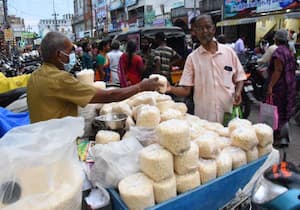 விநாயகர் சதுர்த்தி முன்னிட்டு விழுப்புரம் புதுச்சேரி சாலையில் பொரி கடலை ...