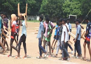 திருவள்ளூர் மாவட்ட விளையாட்டு அரங்கில் நடந்து வரும் முதல்வர் கோப்பை ...