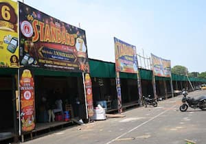 தீபாவளி பண்டிகை நெருங்கி வரும் நிலையில் சென்னை  தீவுத்திடலில் பட்டாசு ...