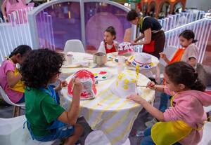  Children dive into a riot of colours and creativity at SCRF 2025