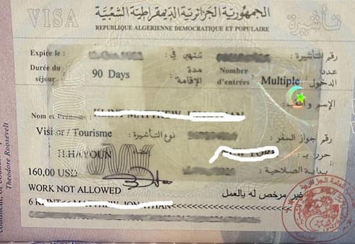  Algeria Tourist Visa Process