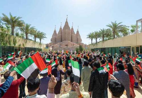  The BAPS Hindu Mandir Abu Dhabi marked its official reopening