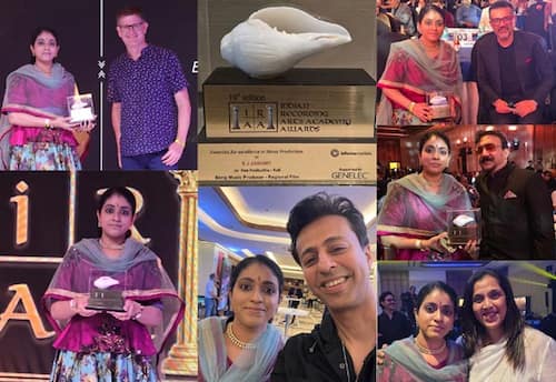S. J. Jananiy Honoured with Prestigious IRAA Award for Best Music Producer - Regional Film