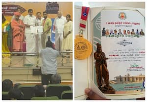 கொரியத் தமிழ்ச் சங்கத்திற்குப் பதக்கமும் பாராட்டும்