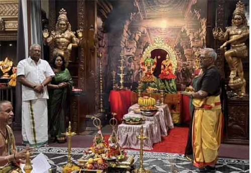 ஆக்லாந்து பாப்பக்கூரா ஸ்ரீ கணேஷ் கோயிலில் சிவ-சக்தி திருக்கல்யாண வைபவம்