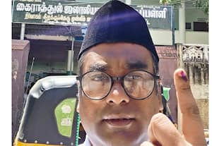  துபாயில் இருந்து வந்து ஜனநாயக கடமையை செலுத்திய வாக்காளர்கள்