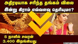 அப்படியே சரிந்த தங்கம் விலை... இன்று எவ்வளவு? gold rate today  