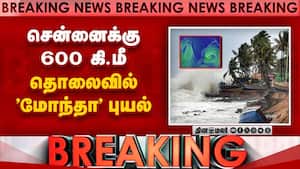 சென்னைக்கு 600 கி.மீ  தொலைவில் 'மோந்தா' புயல்
