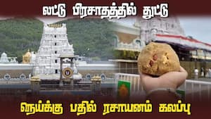 திருப்பதி லட்டு பிரசாதத்திற்கு நெய் என ரசாயனம் சப்ளை செய்த பலே ஆசாமி | Tirupati img