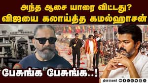 திமுகவை கிழிக்கும் விஜய்: கமல்ஹாசன் கொடுத்த பதிலடி  dmk tamilnadu politics vijay tvk kamal haasan