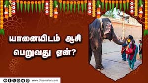 யானையிடம் ஆசி பெறுவது ஏன்?  
