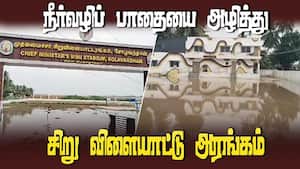 ஊருக்குள் புகுந்தது வெள்ளம்; நீச்சல் குளமானது விளையாட்டு மைதானம்  