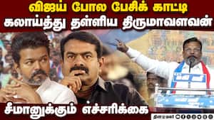 விஜய் கட்சி துவங்கியது ஏன்?  திருமாவளவன் பரபரப்பு பேச்சு  Thirumavalavan vck dmk m.k.stalin Thirupar