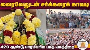 320 காவடிகள், சர்க்கரைக் காவடிகள் என ஆயிரக்கணக்கான நகரத்தார் பழநி பாத யாத்திரை