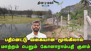 பதினெட்டு வகையான மூங்கிலால் மாற்றம் பெறும் கோளாராம்பதி குளம்