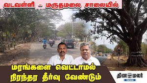 வடவள்ளி--மருதமலை சாலையில் மரங்களை வெட்டாமல் நிரந்தர தீர்வு வேண்டும்