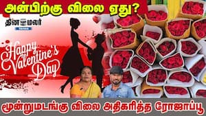 அன்பிற்கு விலை ஏது? மூன்றுமடங்கு விலை அதிகரித்த ரோஜாப்பூ