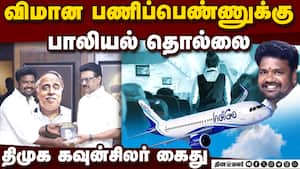 விமான பணிப்பெண்ணுக்கு தொல்லை திமுக கவுன்சிலர் கைது  