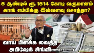 கிறங்கடிக்கும் காங் எம்பி சிங்வி சொத்து பட்டியல் Abhishek Manu Singhvi  