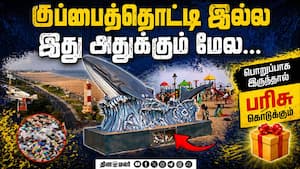 மெரினா பீச் சுற்றுச்சூழலை பாதுகாக்க வந்த திமிங்கலம்  InstaBin | Whale Machine